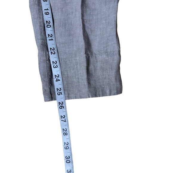 Athleta Linen Cabo Cropped Pants. Size 6 - Picture 4 of 9